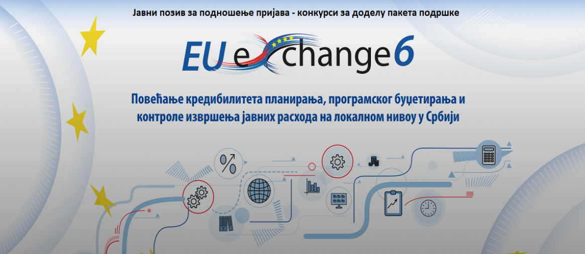 EU Exchange 6: Јавни позив за подношење пријава – конкурси за доделу пакета подршке за: израду планова развоја; израду средњорочних планова; унапређење планирања и буџетирања капиталних пројеката